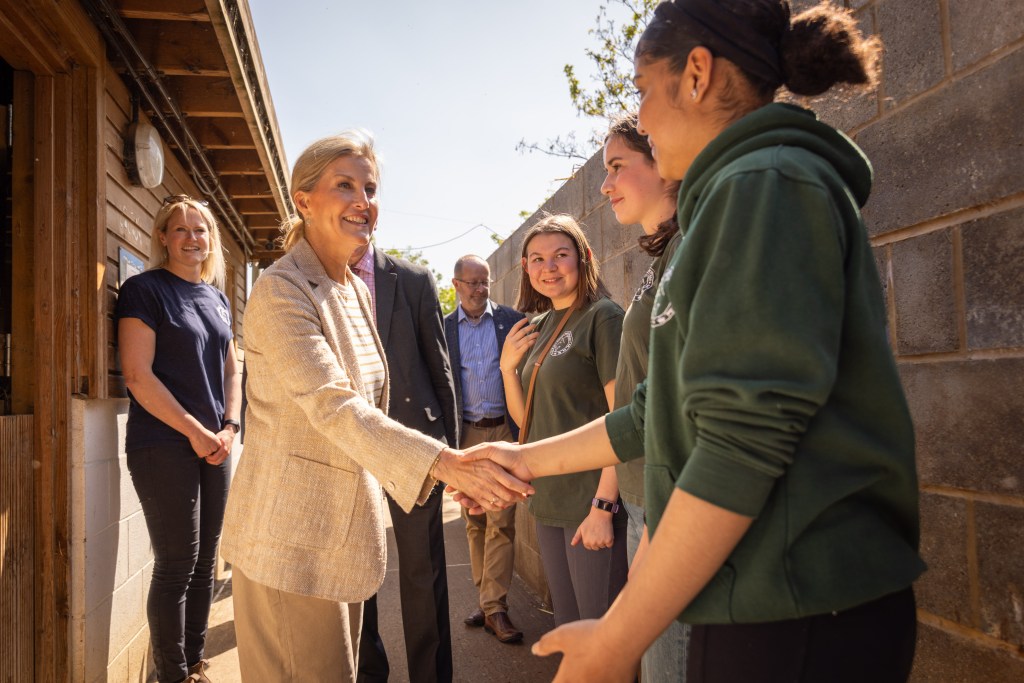 Duchess of Edinburgh visits Surrey Docks Farm